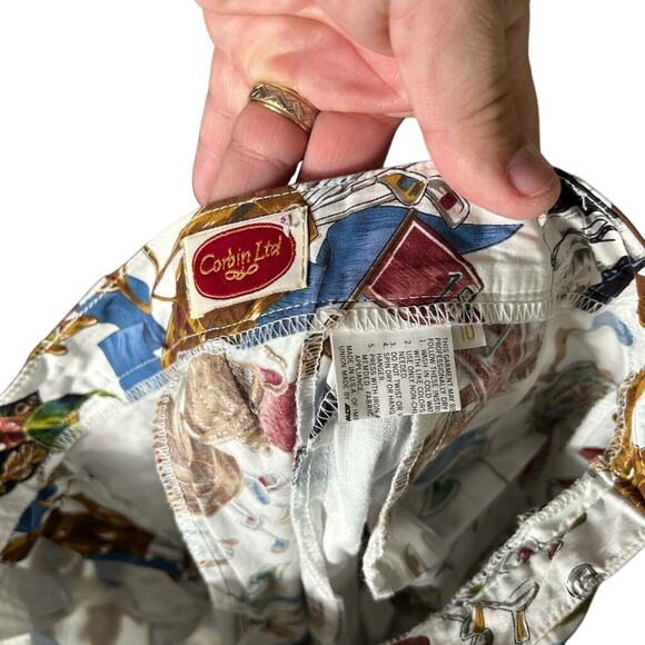 Vintage Corbin Ltd Golf Shorts sz 10 AOP Waist 28 - Picture 3 of 3